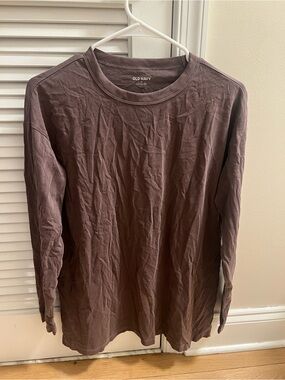 Old Navy Long-Sleeve Crewneck Shirt - Brown